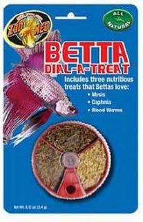 ZOO MED BETTA DIAL A TREAT MYSIS DAPHNIA BLOOD WORMS TANK FREE SHIP IN 