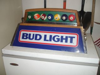 Vintage Bud Light Hanging Pool Table Light Budweiser