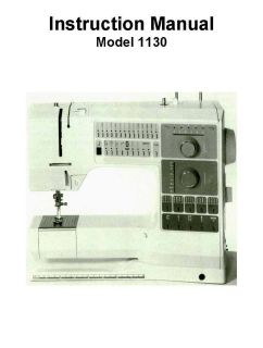 Bernina 1130 Sewing Machine Manual in PDF format on CD