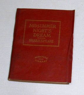 MIDSUMMER NIGHTS DREAM SHAKESPEARE Little Leather Library