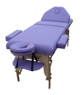   Purple 77L 4 Pad Portable Massage Table Bed Spa Chair Facial Beauty