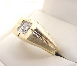 mens gold rings in Vintage & Antique Jewelry