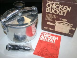   Vintage Wear Ever Fried Chicken Bucket 4 qt. Low Pressure Fryer Cooker