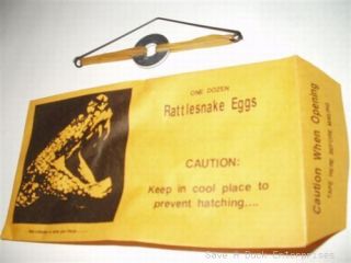 72 Rattlesnake eggs prank scary envelopes + 1 Free Bonus million bill