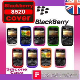 BLACKBERRY CURVE 8250 9300 PHONE 9 COLOURS SILICONE RUBBER CASE COVER 