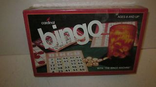 cardinal bingo with machine 1981 factory sealed