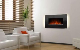 wall mount fireplace electric in Fireplaces