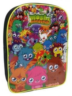 Moshi Monsters Gang Black Pvc Front School Bag Rucksack Backpack 