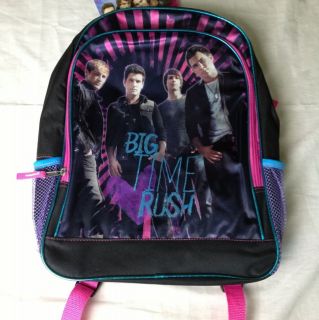 NWT Officially Licensed Big Time Rush BTR Backpack Nickelodeon 16x12 
