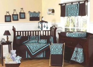 blue brown baby bedding in Baby