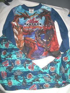 NWT NEW BOYS 2PC BAKUGAN WINTER PAJAMAS SET 4/5 8