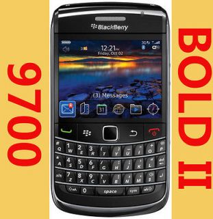New RIM Blackberry 9700 Bold BLACK 3G WIFI UNLOCKED Cell Phone 4 AT&T 