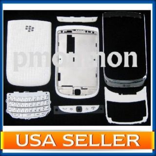 White Blackberry Torch 2 9810 Housing w Battery Door/Keypad/Faceplate 