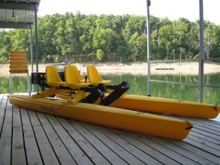   LIMO Pontoon Catamaran Pedal Paddle Boat Water Bike Water Craft Kayak