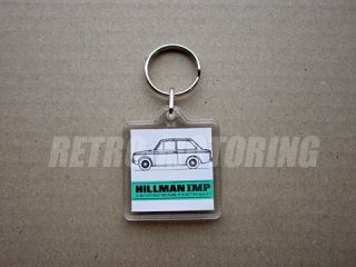 Hillman Imp retro classic car keyring keychain