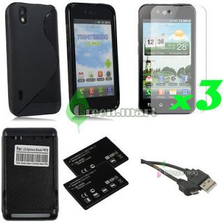 8IN1 CASE COVER+BATTERY+​CHARGER+USB CABLE FOR. LG MARQUEE LS855 