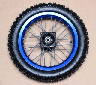 00 x 12 Wheel Blue Rim Knobby Tire SDG SSR BBR Coolster 110 125 140 