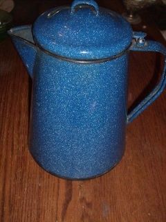 blue enamel coffee pot in Cookware