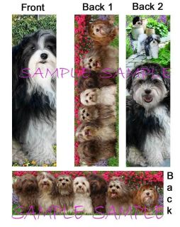Adorable HAVANESE BOOKMARK DOG Book Mark Card ART Puppies mini 