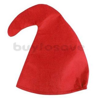 Red Dwarf Gnome Elf Hat Cap Fancy Dress Hen Party Halloween