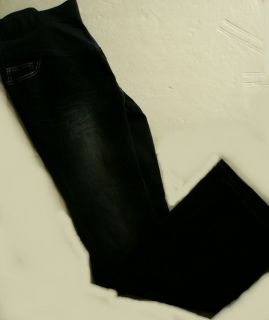 NWT Paris Blues Stretch Black Denim Maternity Jeans Womens L XL