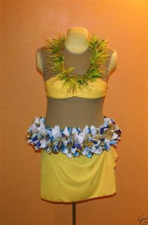 Custom Hip Hei Tahitian Costume Hula Hawai`i NEW