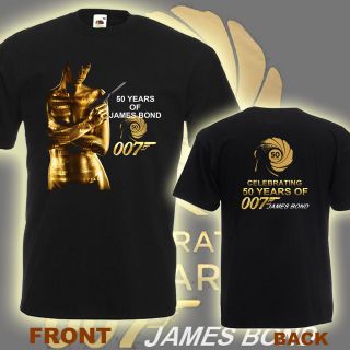 James Bond 007 50th Years Anniversary Celebrating T Shirt Mens Shirt 