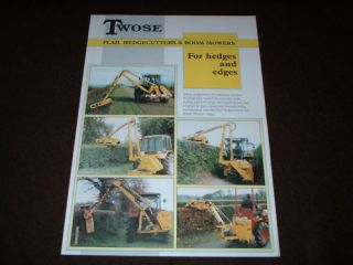 Brochure Twose Flail Hedgecutters & Boom Mowers Farming