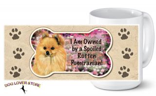 Pomeranian Ceramic Dog Breed Coffee Mug Tea Cup 14 oz.   USA Made