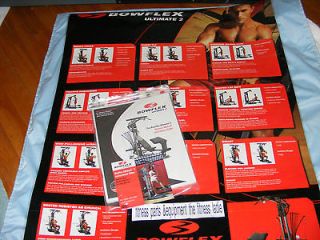 BOWFLEX ULTIMATE 2LAMINATED POSTER,DVD,MAN​UALWITH FITNESS GUIDE