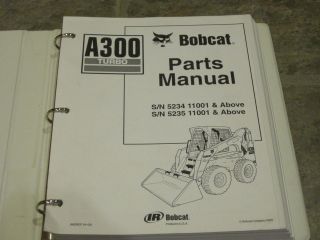 Bobcat A300 Skid Steer Loader Parts Manual # 6902637 Turbo **NICE**