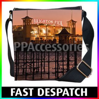 Brighton Palace Pier Beach Denim Shoulder Bag