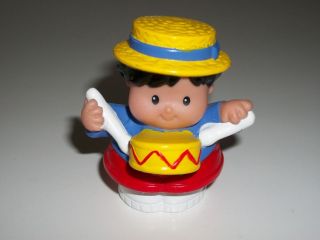 FP Little People Carnival Circus Man Boy w/Drums ~ VHTF