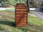 Antique Walnut Eastlake Side lock 6 drawer Gentleman’s High Dresser 