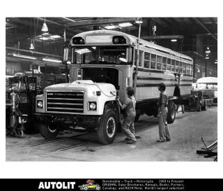 1980 International S Series Chassis School Bus Factory Photo