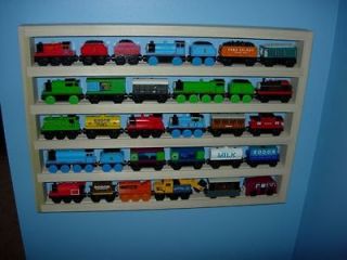   Storage Display Rack Wooden Train Holder Accessory Play table wall