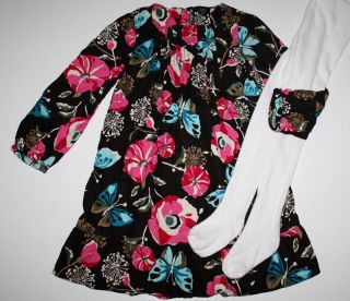 Baby Gap Chelsea Brown Butterfly Dress & Tights Girls Size 4 Worn Once 