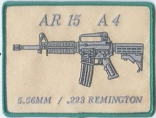 AR 15 A 4 COLT, S&W, ARMALITE, FN, ETC. LARGE 3.5 X 4 INCH