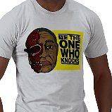 BREAKING BAD TV SHOW   BE THE ONE WHO KNOCKS TSHIRT   WALTER WHITE 