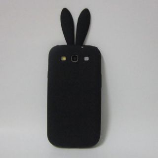Rabbit Ear Bunny Silicone Skin Case Cover For Samsung Galaxy S3 i9300 