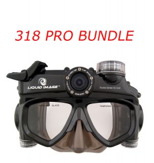   Image 318 Wide Angle Scuba Series Underwater Video Camera Mask Bundle