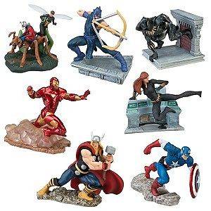   the avengers 7 play set captain america Iron man thor cake topper