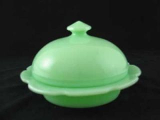 jadeite butter dish in Pottery & Glass