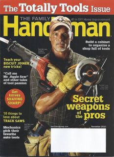 FAMILY HANDYMAN MAGAZINE CABINET JOINER TRACK SAWS TOOL
