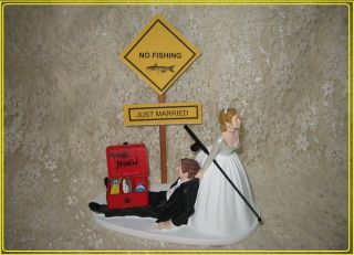 fishing wedding cake toppers in Cake Toppers