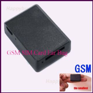 Smallest Wireless GSM SIM Card Spy Ear Bug Phone Device