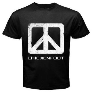 New Vintage *CHICKENFOOT* Rock Band Logo Mens Black T Shirt Size S 3XL