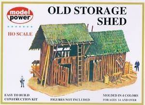 Model Power HO Scale Building Kit   Old Storage Shed
