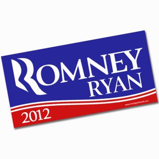 ROMNEY RYAN Bumper Sticker (Anti Obama 2012 Republican GOP Mitt 