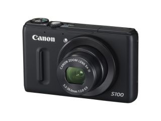 Canon PowerShot S100 12.1 MP Digital Camera   Black   Brand New
